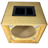 Sam Hill Custom Magnetic Teak Oil Finish Front Load Speaker Cabinet Natural 1x12