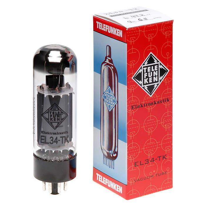 Telefunken EL34-TK Elektroakustik Black Diamond Series Vacuum Tube - British Audio