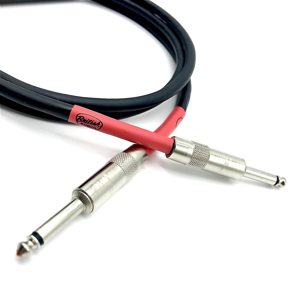 Reverse Polarity Speaker Cable for Kemper Kab - Straight to Straight (Black Jacket) 14 AWG 5ft - British Audio