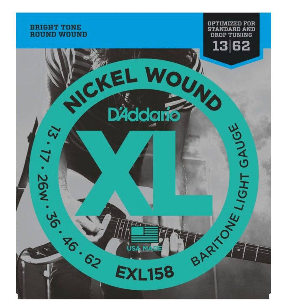 D'Addario EXL158 Nickel Wound, Baritone Light, 13-62 - British Audio