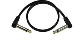 D'Addario Accessories Flat Patch Cable, Right Angle, Single PK