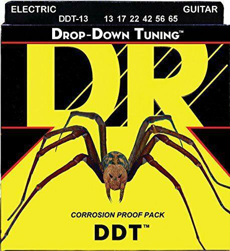 DR DDT-13 Drop Down Tuning DDT Electric Guitar Strings Mega-Heavy 13-65 - British Audio