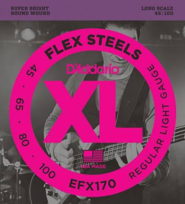 D'Addario EFX170 Long Scale 45-100 Electric Bass Guitar Strings - British Audio