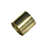 Brass Sleeve Converter for Split to Solid Shaft Potentiometers (6mm, 18T knurled to 1/4" shaft / 6.35mm)