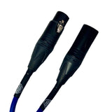 British Audio Pro Performance XLR Mic & Studio Cable ~ Blue Jacket