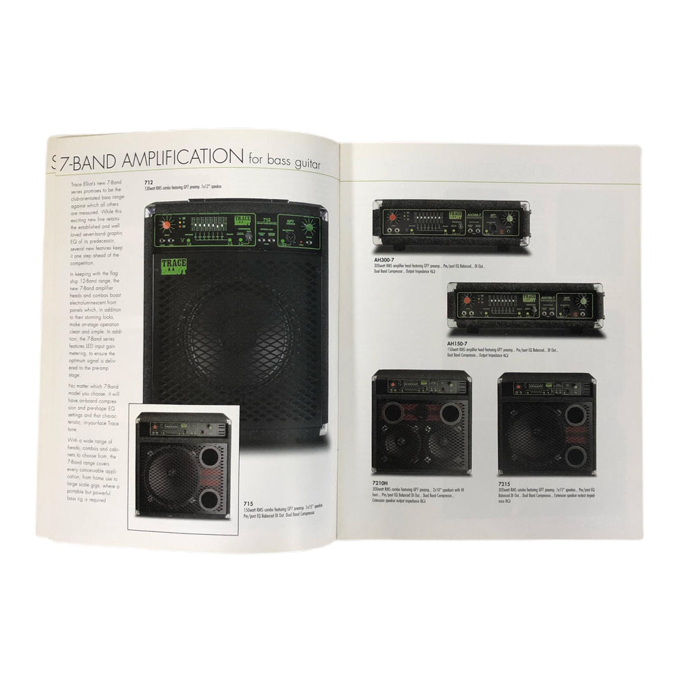 Trace Elliot Premium Amplification 1998 Product Catalog NOS