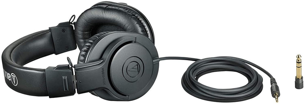 Audio-Technica ATH-M20X Professional Studio Monitor Headphones, Black