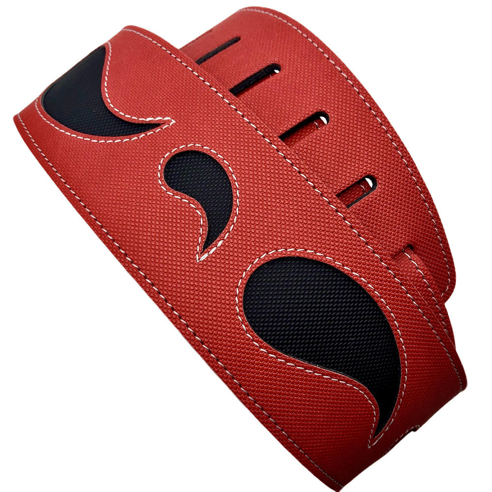 D'Addario Leather Guitar Strap Red Clearance
