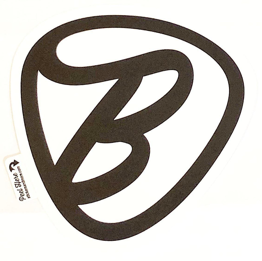 British Audio B 4" Logo Sticker Black and White - British Audio