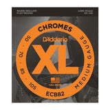 D'Addario ECB82 Chromes Bass, Medium, 50-105, Long Scale - British Audio