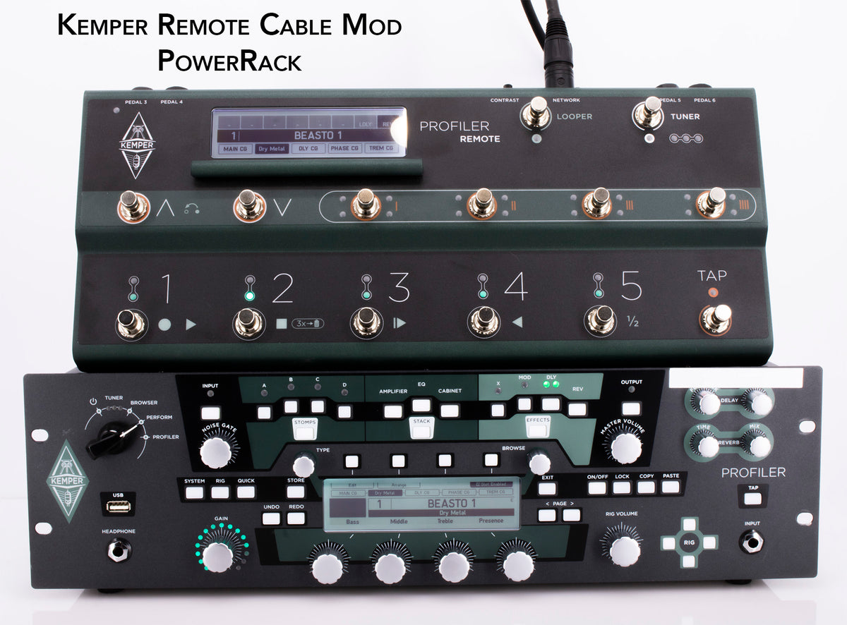 KEMPER Profiler Remote + Ethernet ケーブル Kemper Profiler Remote Cable Jack Mod | British Audio