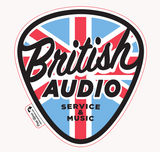 British Audio Union Jack Sticker 4" - British Audio