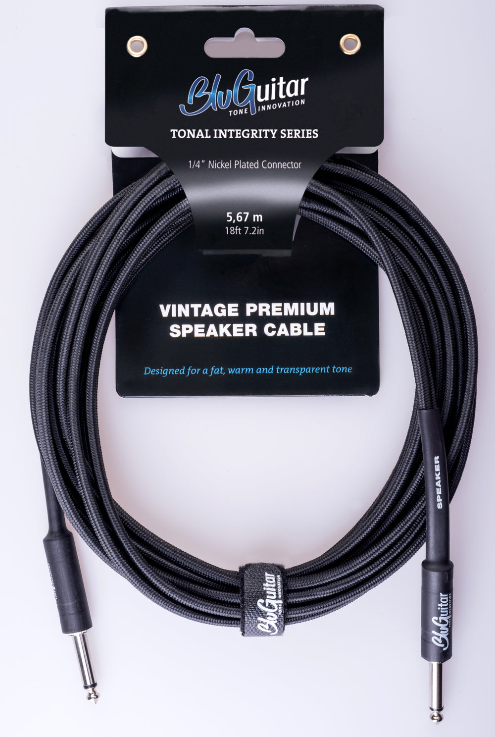 BluGuitar Vintage Premium Speaker Cable, 18.6' - British Audio