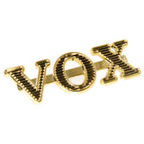 Vox Amp Gold Logo Badge - British Audio
